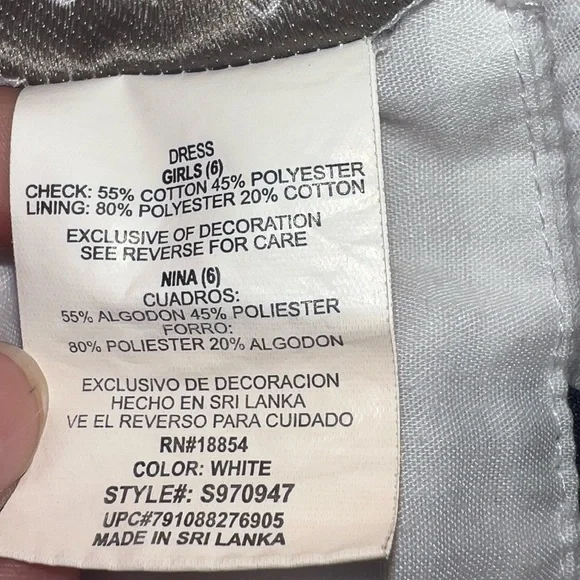 Emily Rose Girl’s Smocked Ladybug Dress Size 6 - Picture 5 of 5